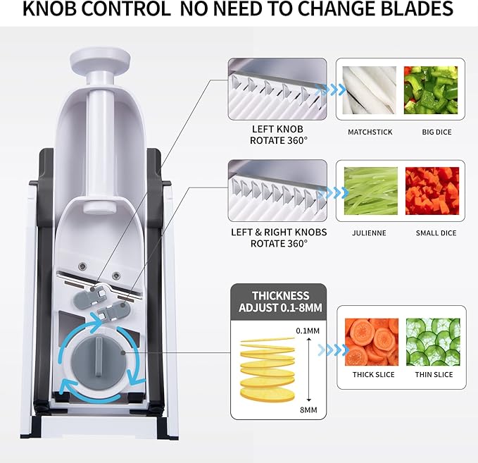 4-in-1 Adjustable Vegetable Chopper | Cut, Slice & Dice 50% Faster Before Iftar