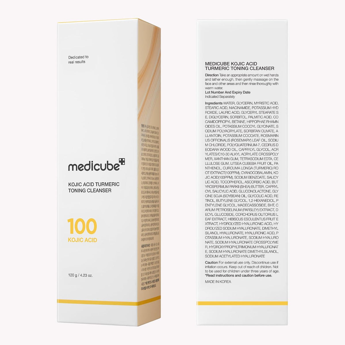 Medicube Brightening Face Wash for, Radiant & Smooth-Looking Skin Acid & Turmeric Toning Cleanser