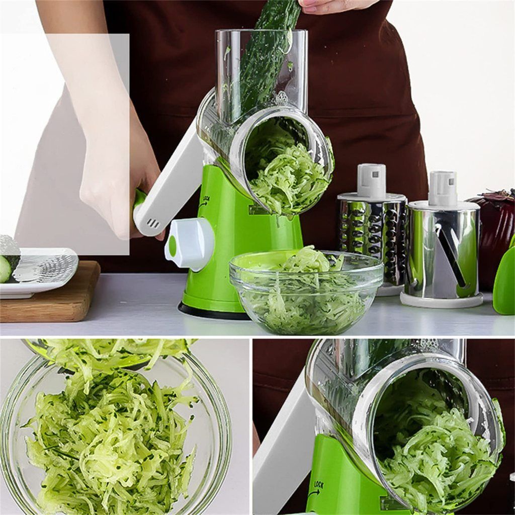 Tabletop Drum Grater – Perfect for Cheese, Nuts, and Vegetable Prep