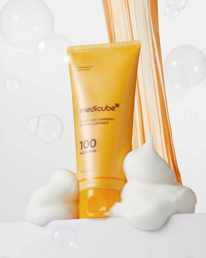 Medicube Brightening Face Wash for, Radiant & Smooth-Looking Skin Acid & Turmeric Toning Cleanser